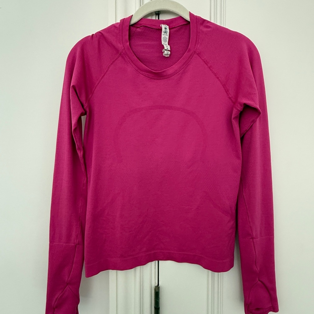 Lululemon Swiftly Tech Long-Sleeve Shirt 2.0, pink